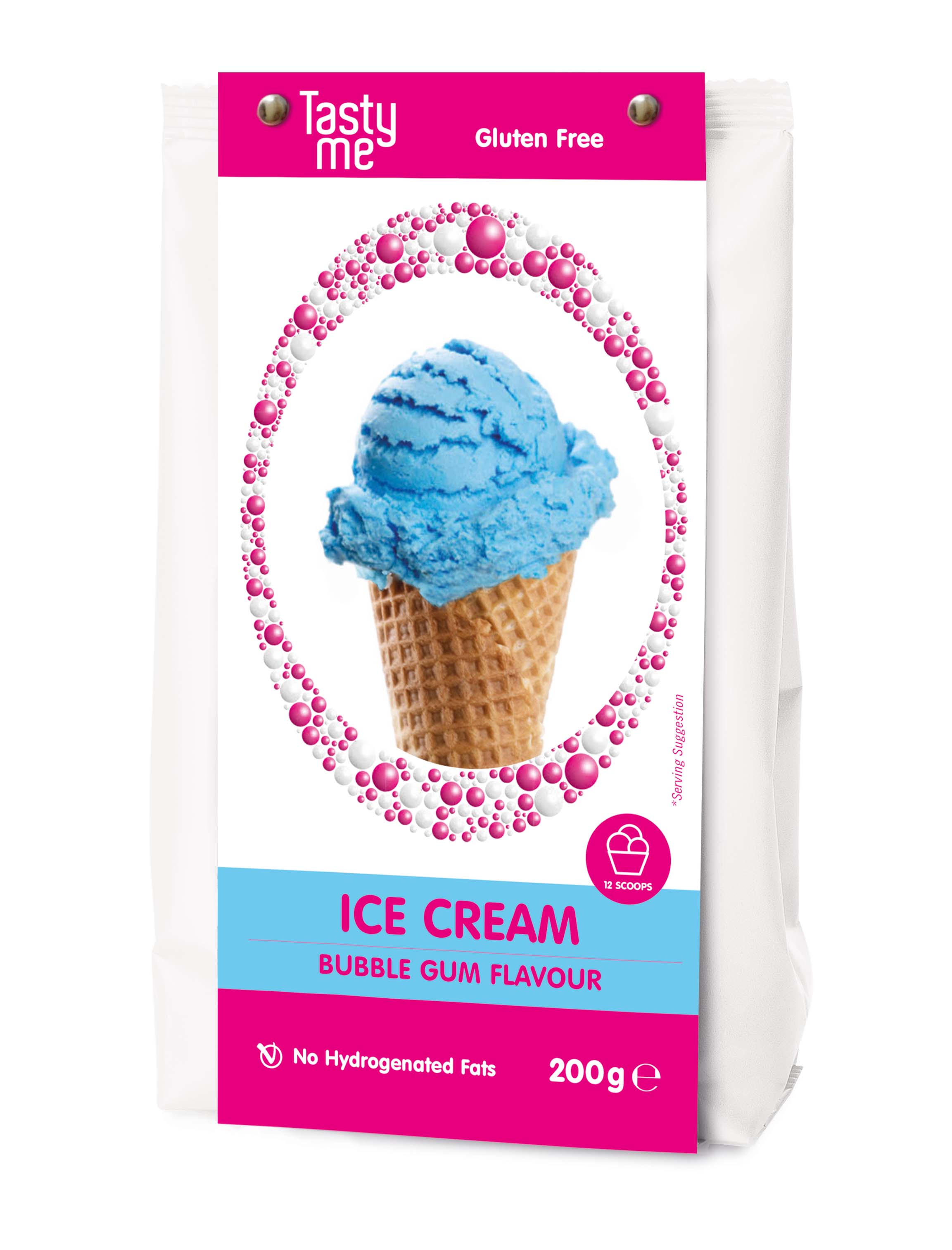 Ice cream mix bubblegum 200g - gluten-free