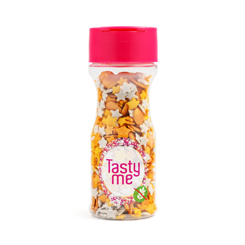 Sugar Sprinkles Gold-Silver 50g - glutenvrij