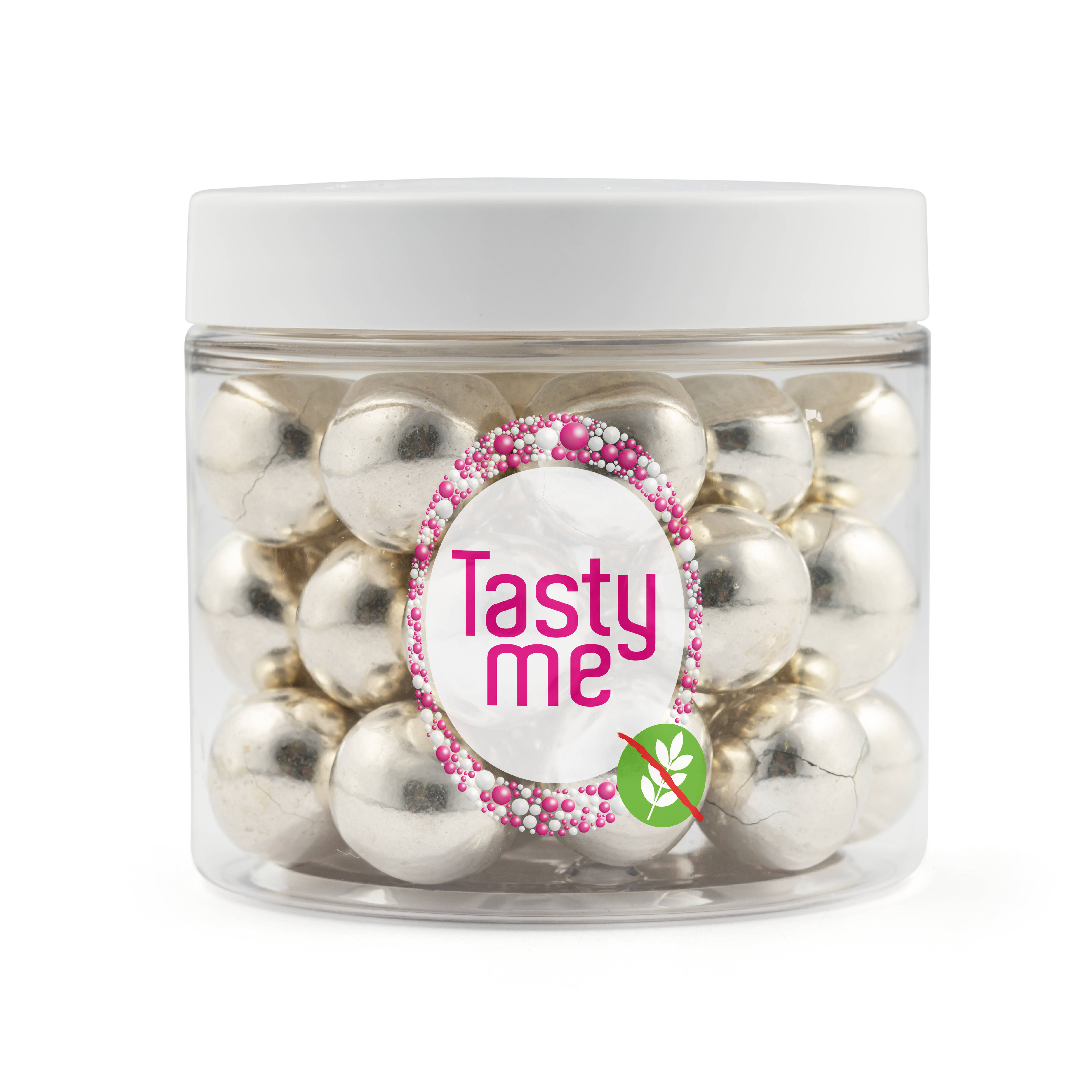 Crispy chocolate balls vintage silver 100g