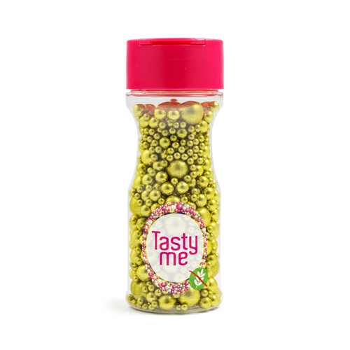 Metallic Pearls Sprinkles mix Gold 75g - glutenvrij