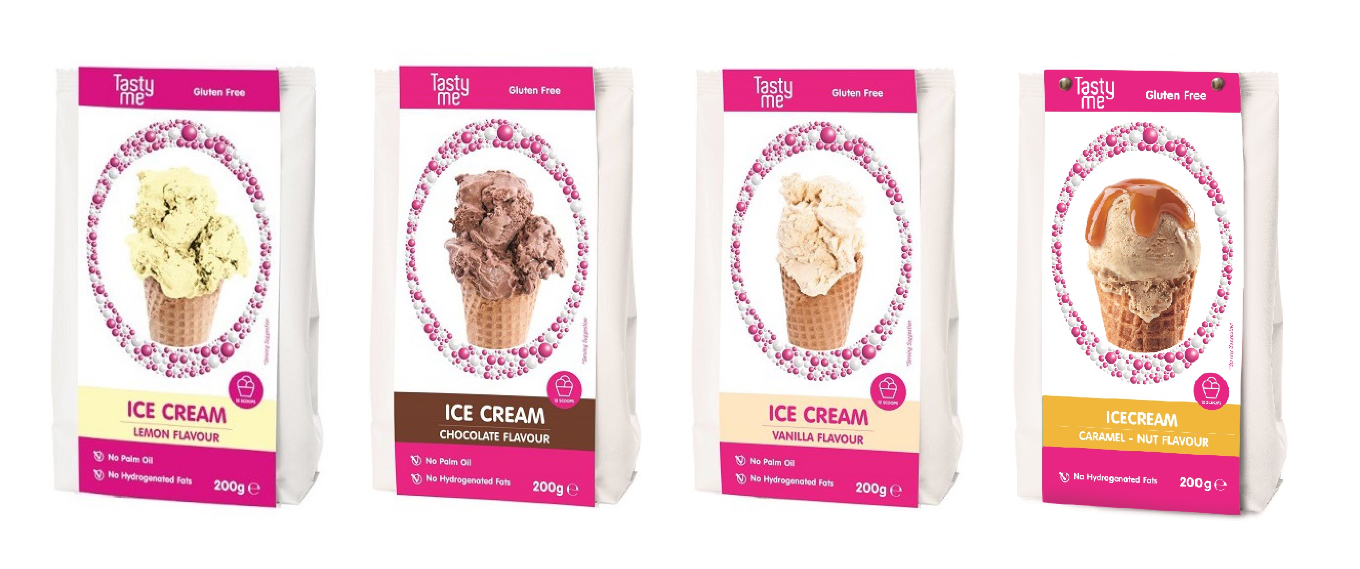 Voordeelset 2 van 4 ijsmixen - glutenvrij