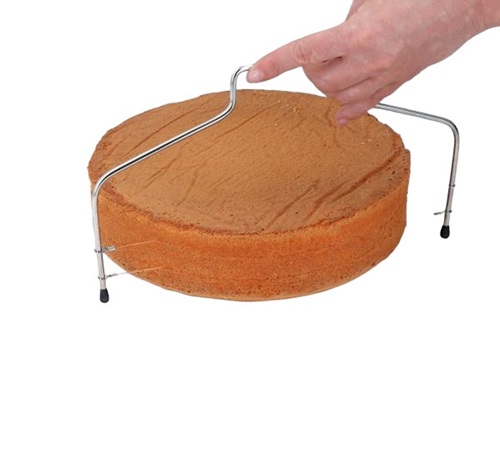 Cake leveler / taartzaag dubbel bedraad 43cm.
