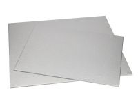 Cake board rechthoekig 40x30cm zilver 