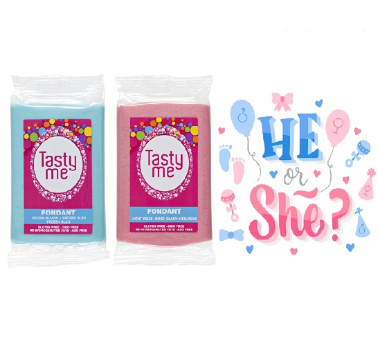 Voordeelset van 2 kleuren fondant 200g - glutenvrij