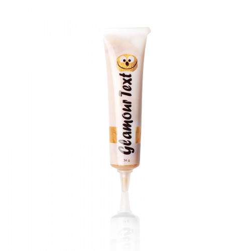 Glittergel schrijftube goud