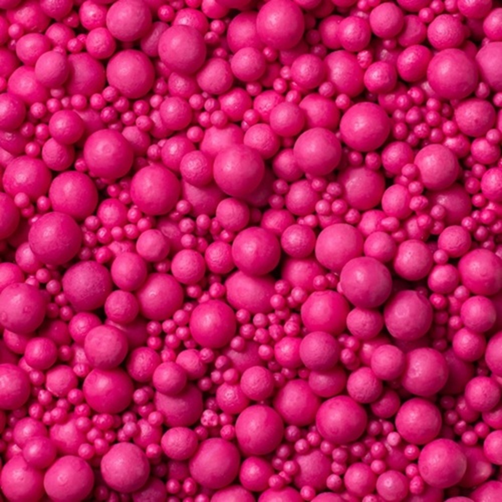 Sugar Pearls Sprinkles mix Raspberry 70g - gluten-free