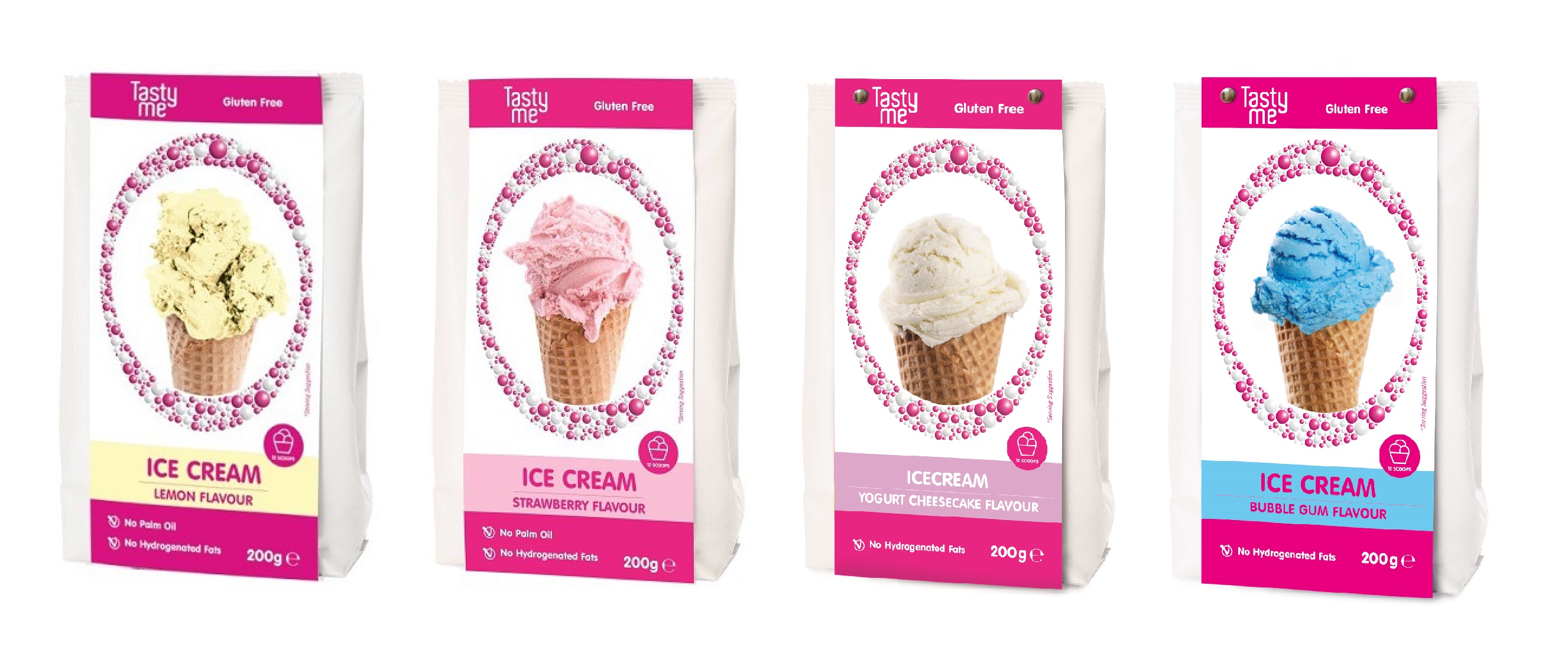 Voordeelset 1 van 4 ijsmixen - glutenvrij