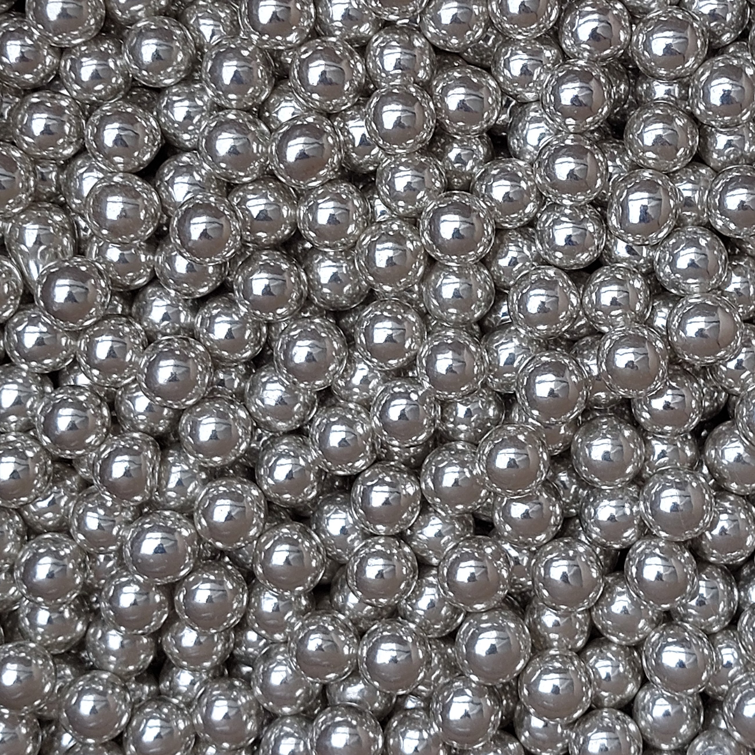 Chocolate balls silver