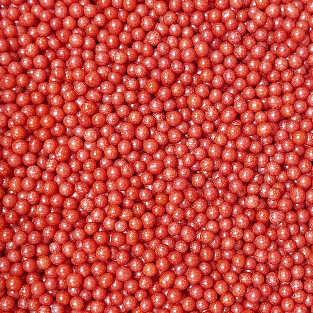 Sugar pearls red 4mm 75g
