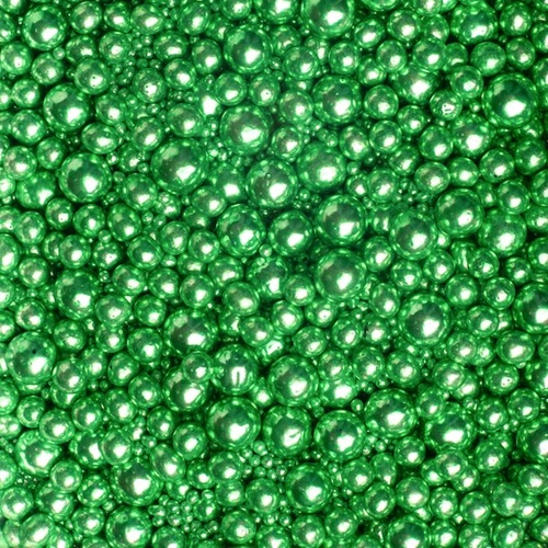 Metallic Pearls Sprinkles mix Green 75g - glutenvrij