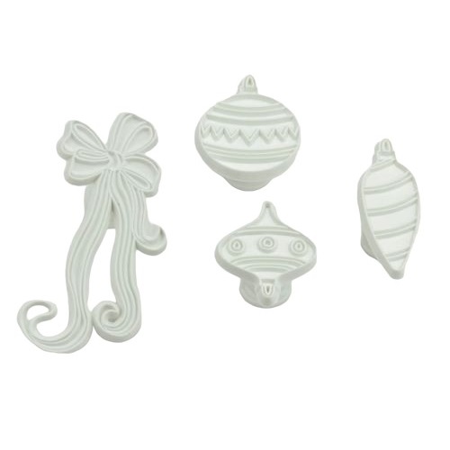 Uitsteker kerstboom decoratie - (set van 4 stuks) OP=OP 