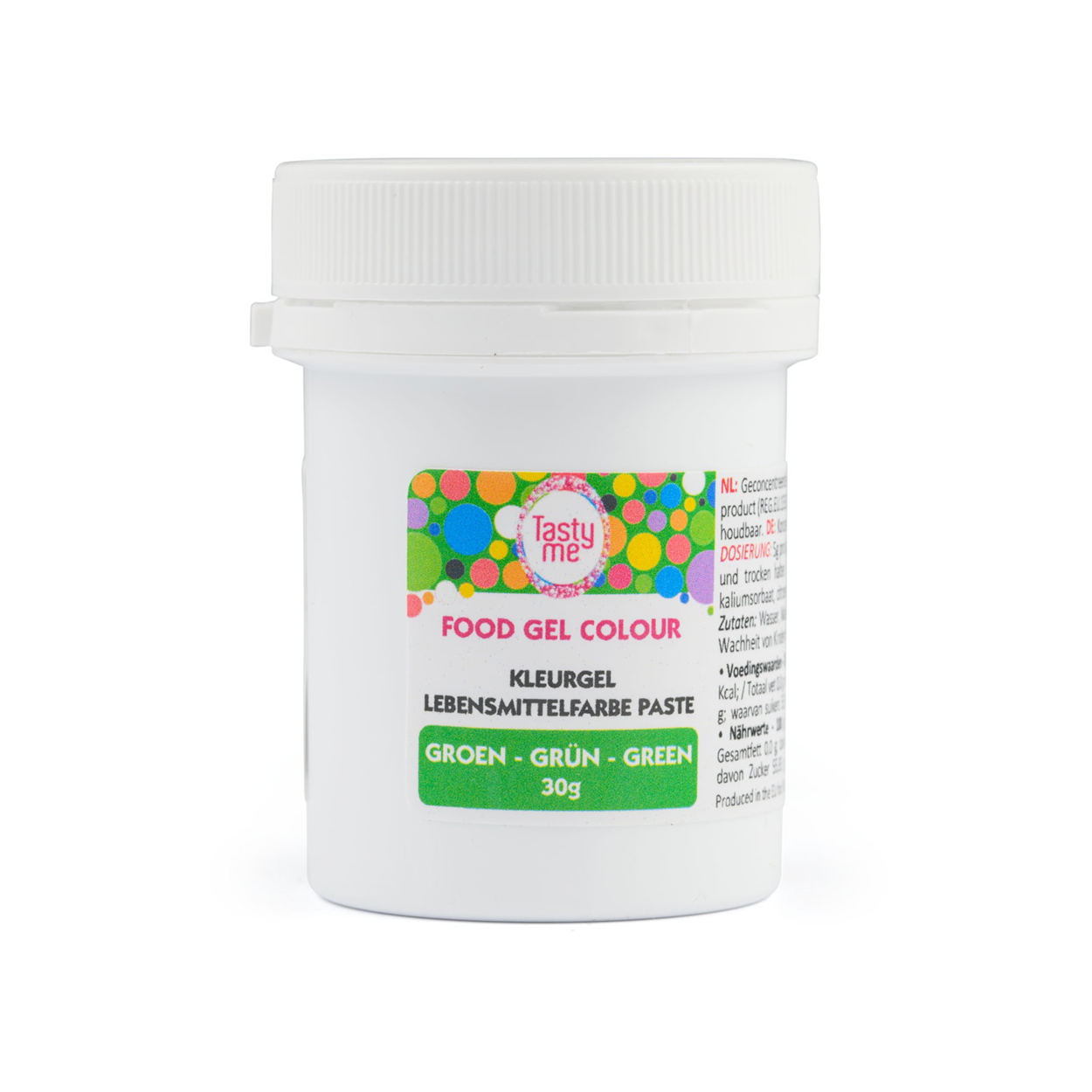 Kleurstof gel groen 30g - glutenvrij