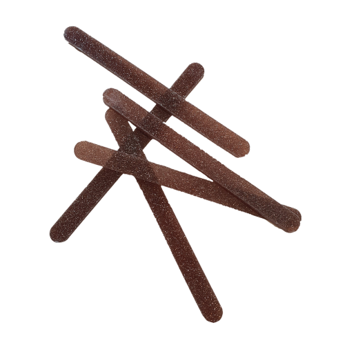 Glitter ice cream sticks brown 5pcs