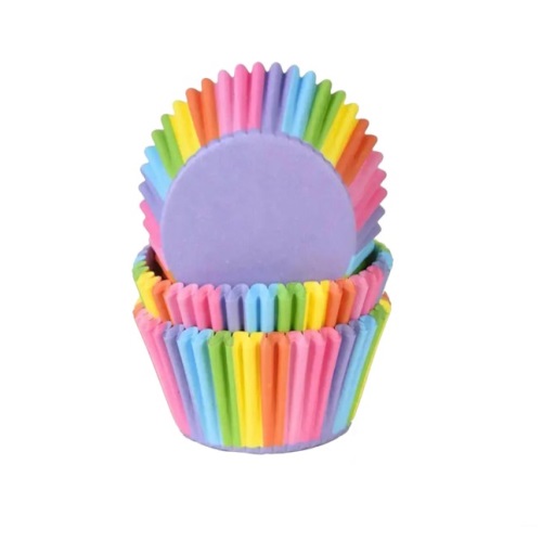 Cupcake Cups - vormpjes Rainbow 100st.